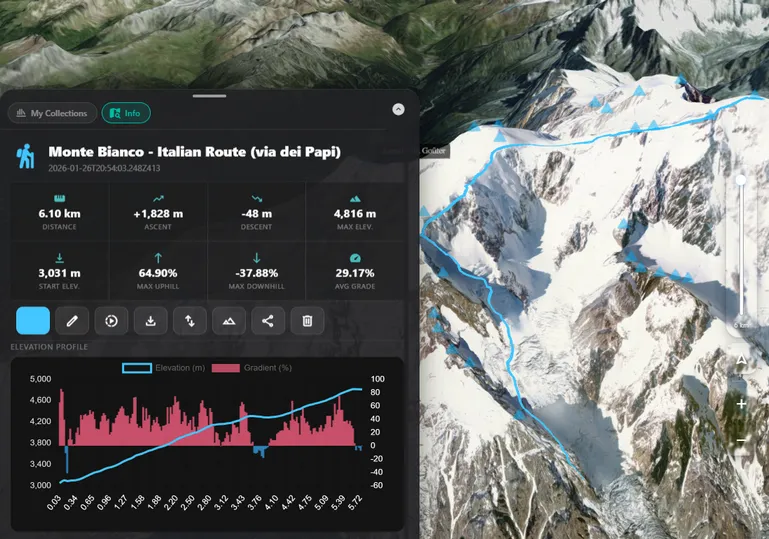 Deep route analysis in Trailamo